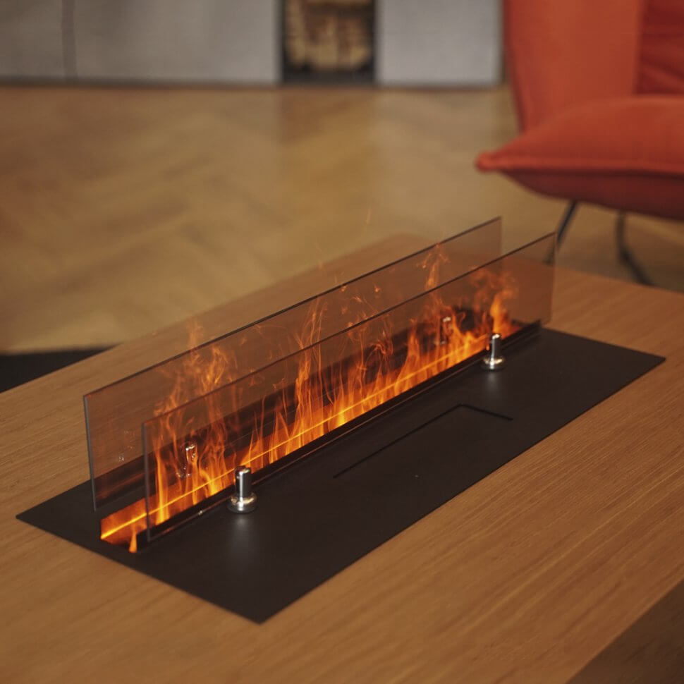 Электрический паровой очаг Schones Feuer 3D FireLine 600 черный