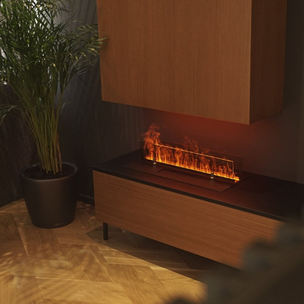 Электрический паровой очаг Schones Feuer 3D FireLine 600 черный