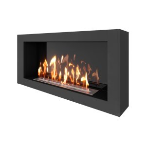 Биокамин SteelHeat WALL ONE 1100 черный