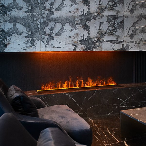 Электрический паровой очаг Schones Feuer 3D FireLine 1500 черный
