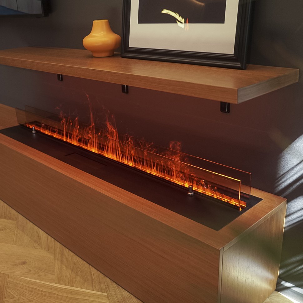 Электрический паровой очаг Schones Feuer 3D FireLine 1500 черный