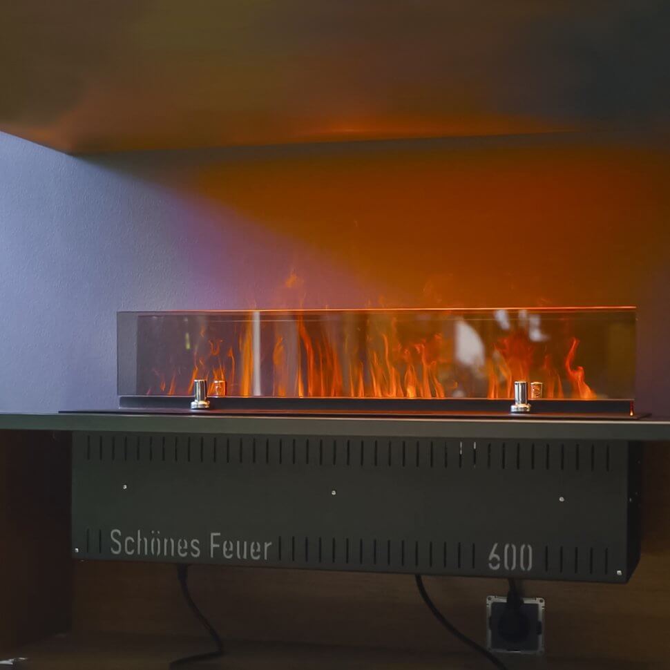 Электрический паровой очаг Schones Feuer 3D FireLine 600 PRO черный