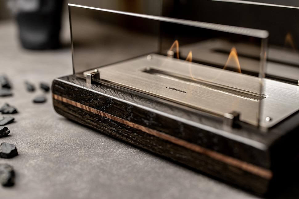 Настольный Биокамин Catterheim LIMITED Blackstrobe Walnut