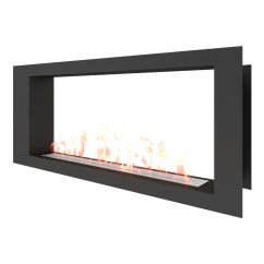 Биокамин сквозной SteelHeat LONG 1400