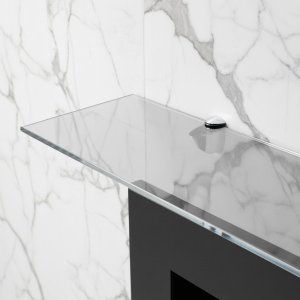 Стеклянная полка для биокамина Opti white 800