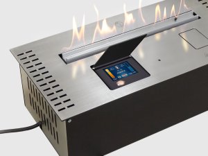Автоматический биокамин Lux Fire Smart Flame 1000 RC INOX