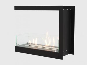 Встроенный биокамин Lux Fire Торцевой 755 М