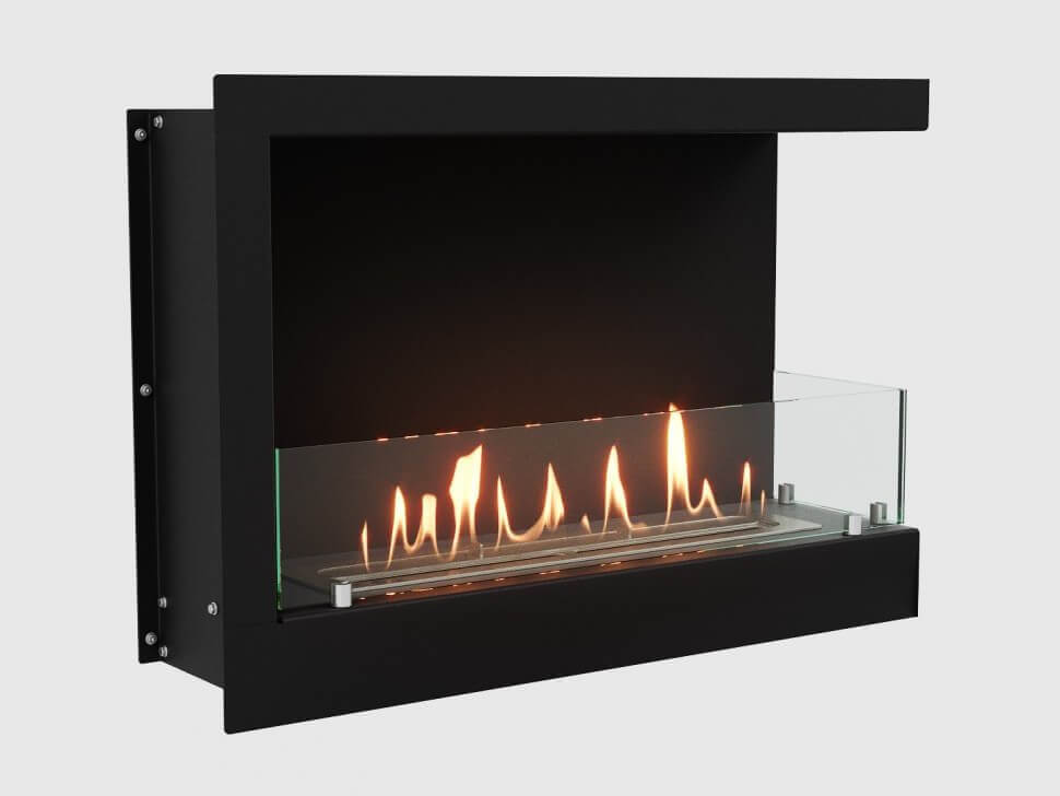 Встроенный биокамин Lux Fire Угловой 690 S (правый угол)