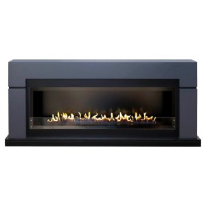 Линейный биокамин Firezo Lindos Графитово-серый, стандарт