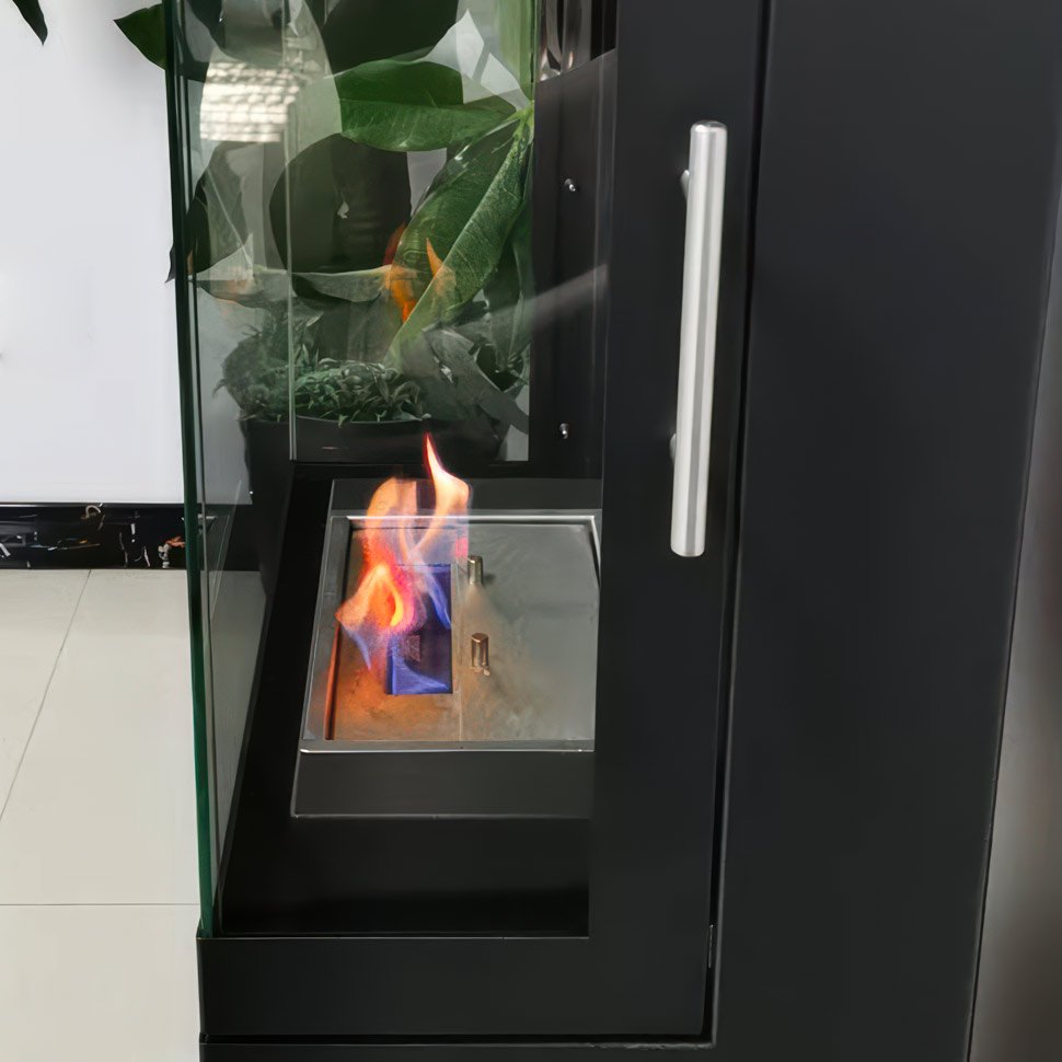 Напольный биокамин SafeFlame Tower черный